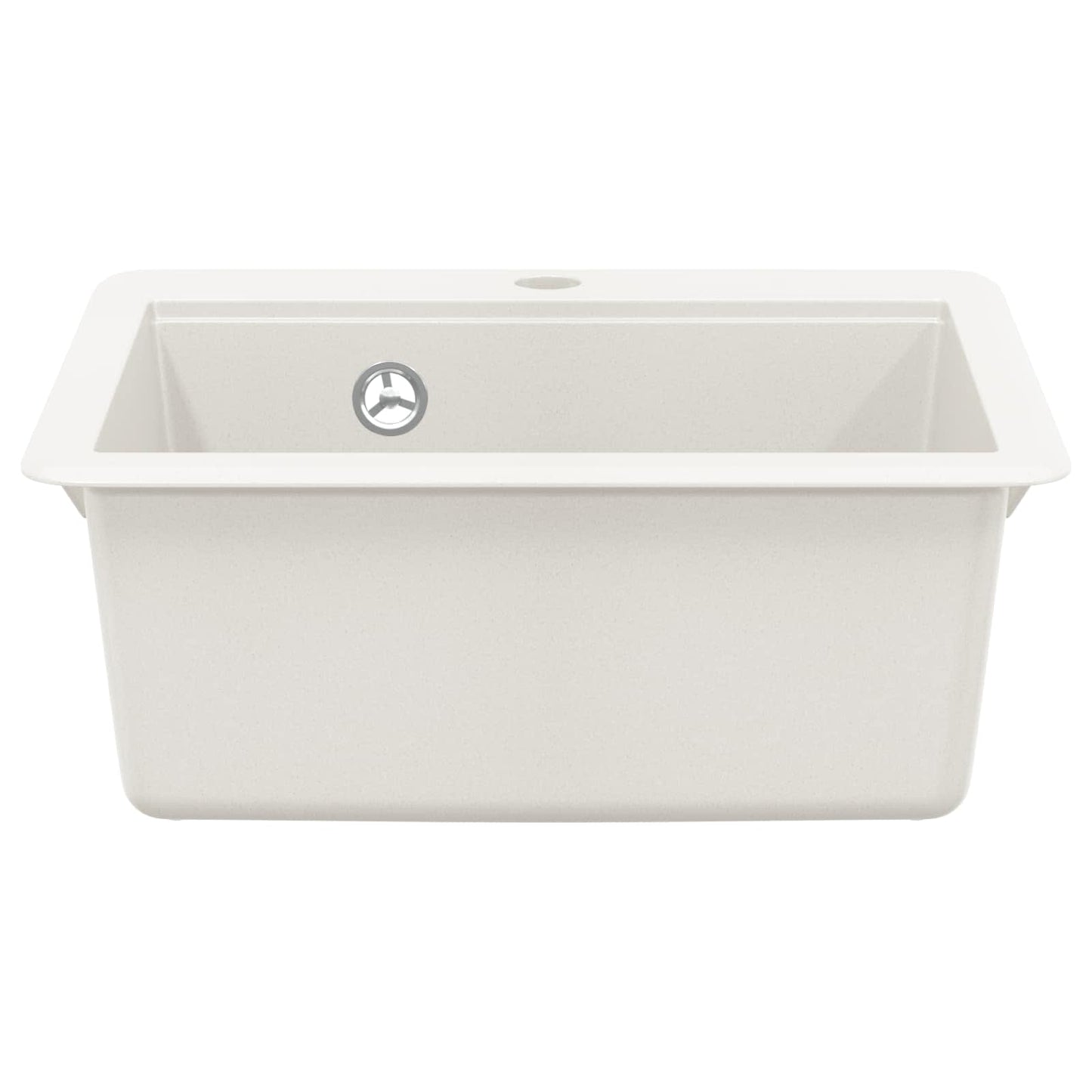vidaXL Sink 80% Quartz and 20% Resin 470 x 440 mm White