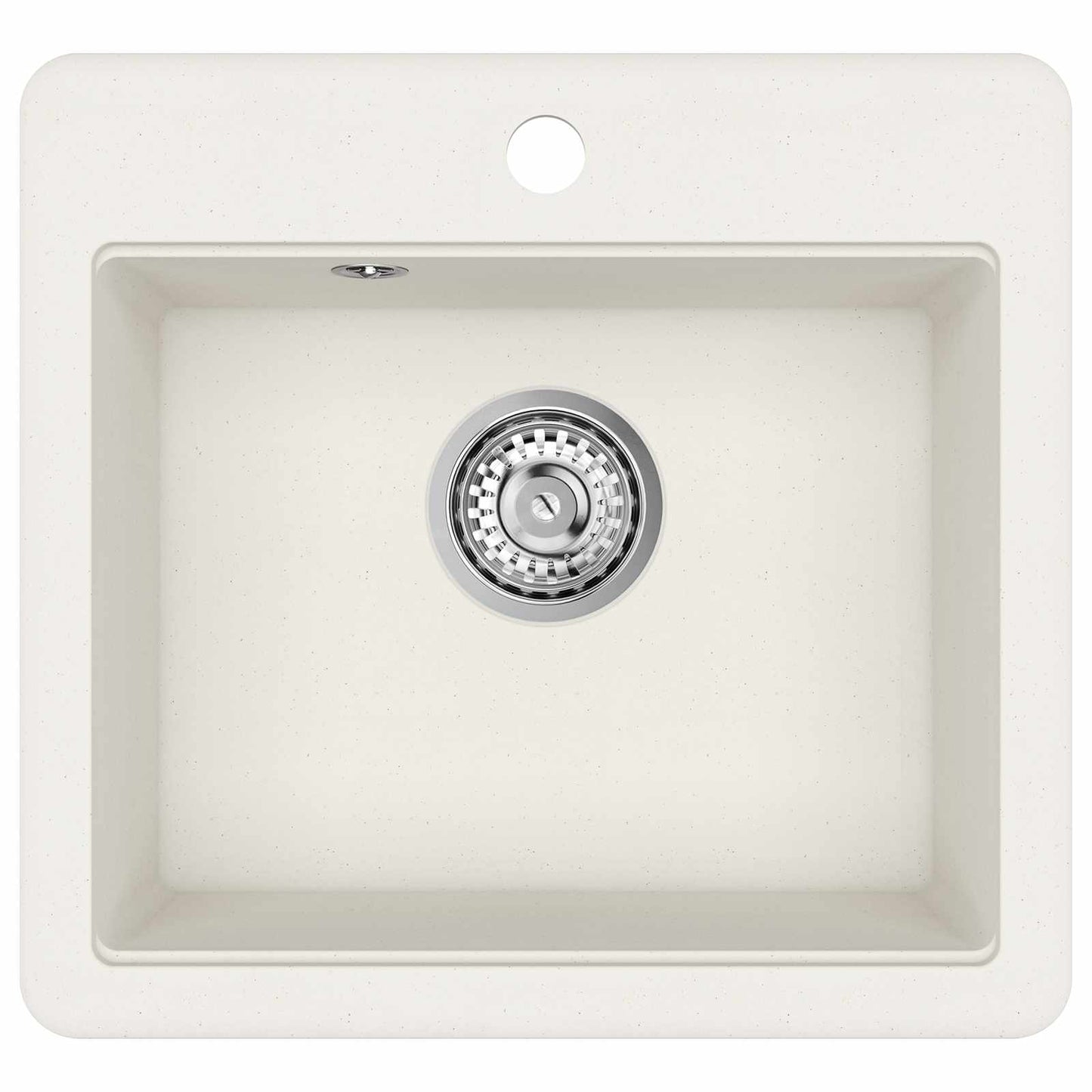 vidaXL Sink 80% Quartz and 20% Resin 470 x 440 mm White