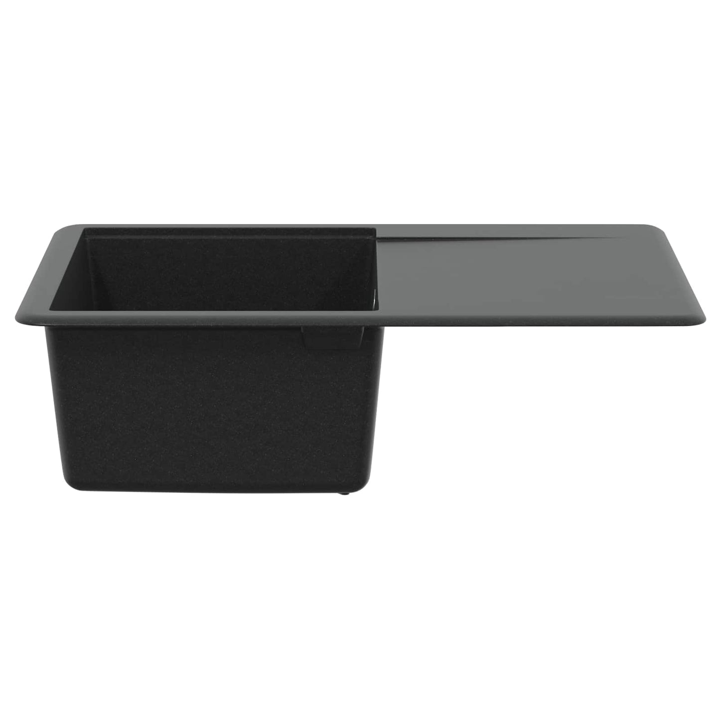 vidaXL Sink 80% Quartz and 20% Resin 670 x 460 mm Black