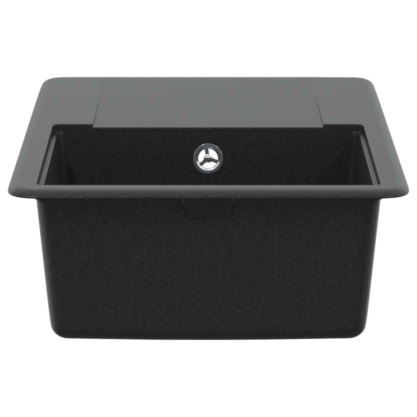 vidaXL Sink 80% Quartz and 20% Resin 670 x 460 mm Black