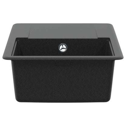 vidaXL Sink 80% Quartz and 20% Resin 670 x 460 mm Black