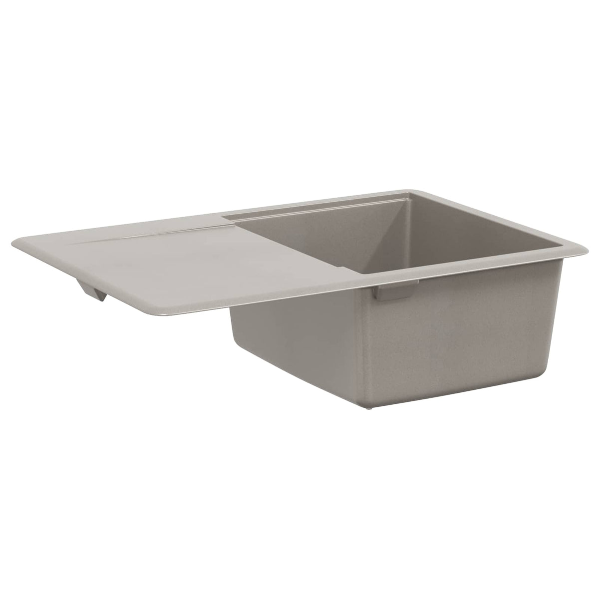 vidaXL Sink 80% Quartz and 20% Resin 670 x 460 mm Grey