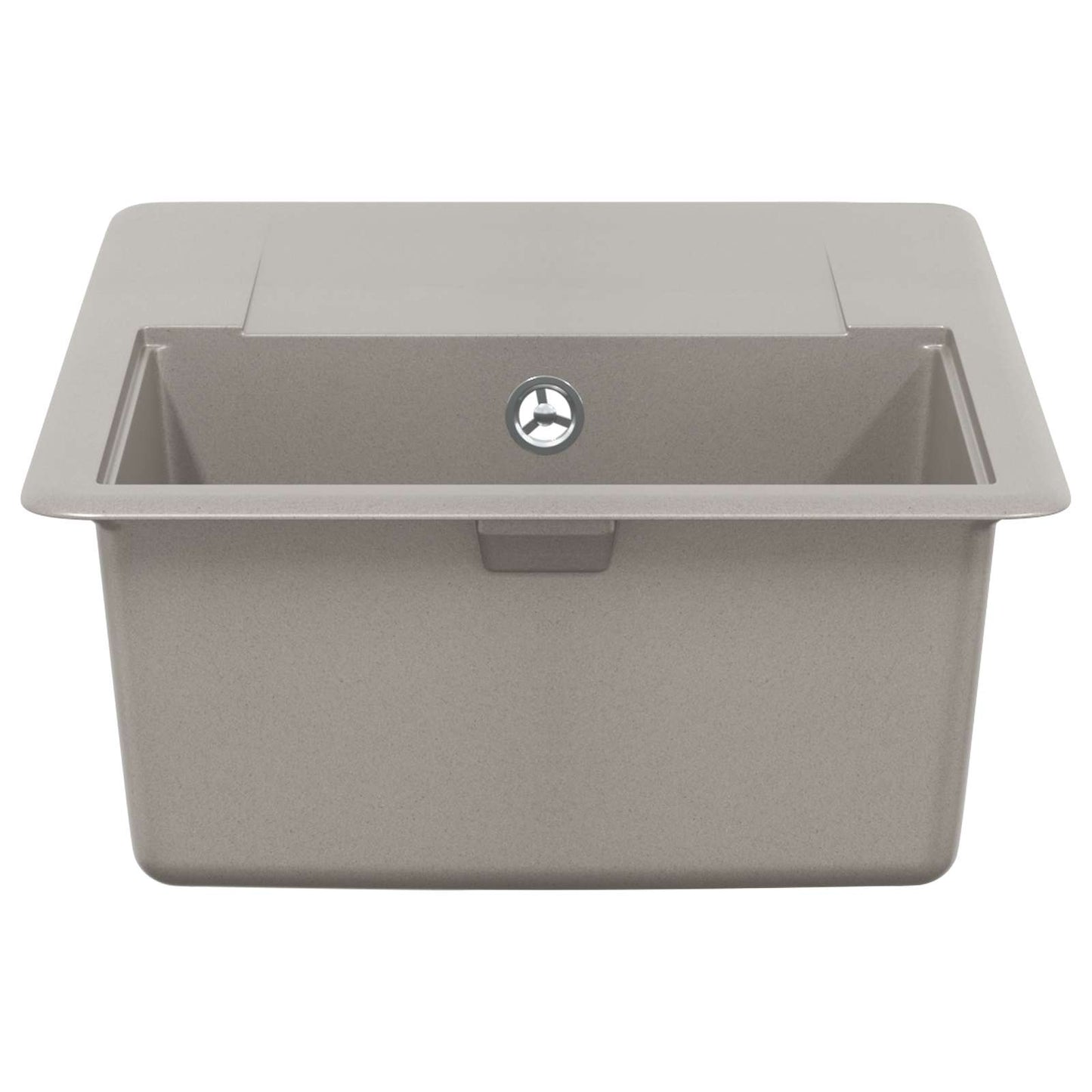 vidaXL Sink Grey 670 x 460 mm 80% Quartz and 20% Resin