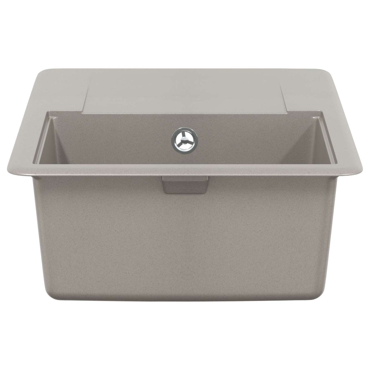 vidaXL Sink 80% Quartz and 20% Resin 670 x 460 mm Grey