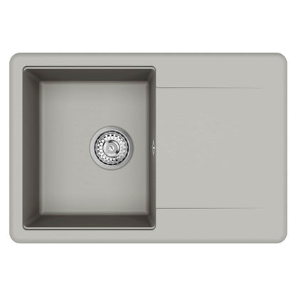 vidaXL Sink 80% Quartz and 20% Resin 670 x 460 mm Grey