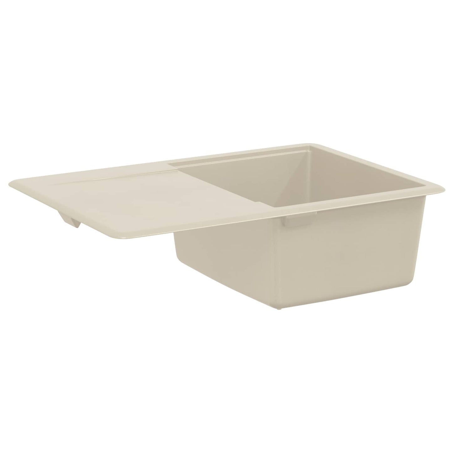 vidaXL Sink 80% Quartz and 20% Resin 670 x 460 mm Beige
