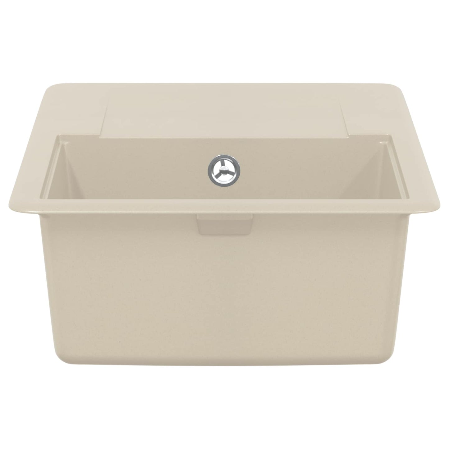 vidaXL Sink 80% Quartz and 20% Resin 670 x 460 mm Beige