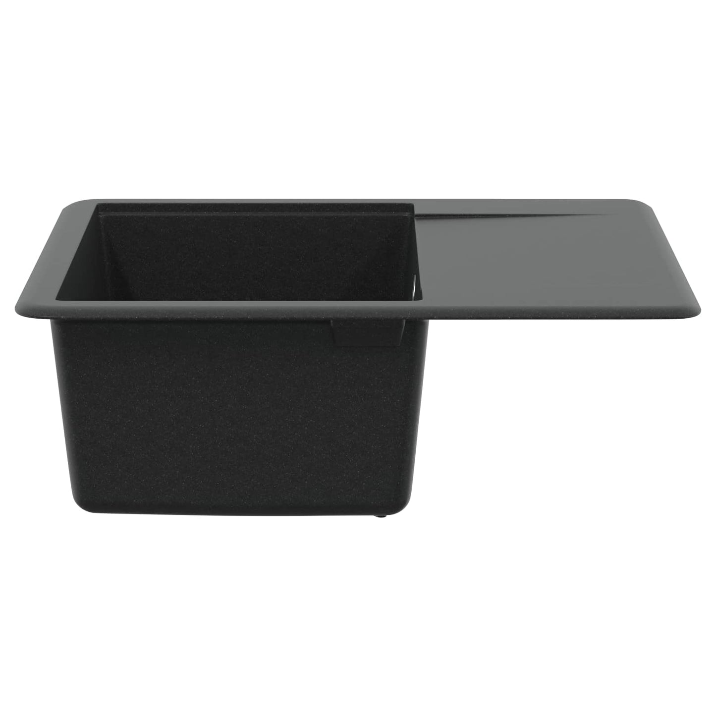 vidaXL Sink 80% Quartz and 20% Resin 560 x 460 mm Black