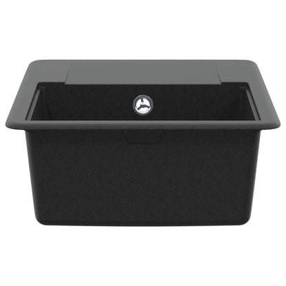 vidaXL Sink 80% Quartz and 20% Resin 560 x 460 mm Black