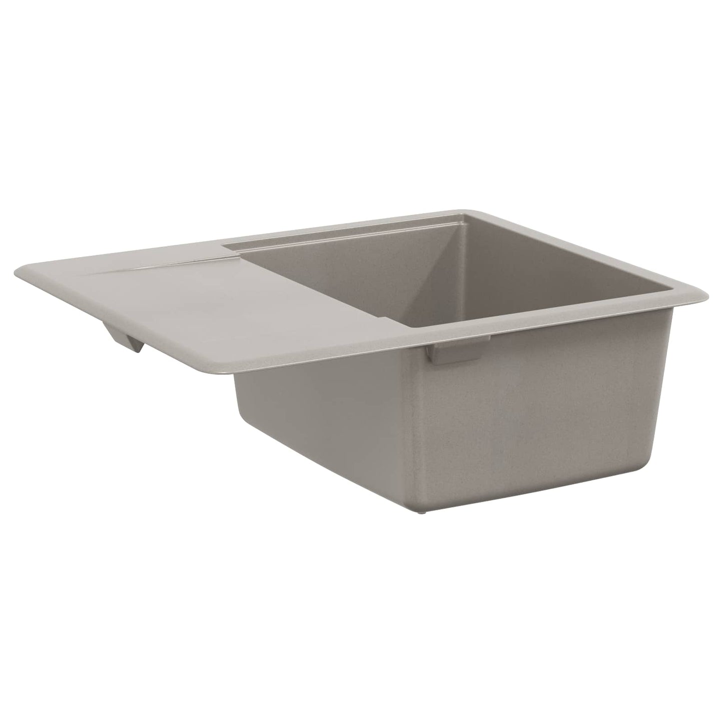 vidaXL Sink 80% Quartz and 20% Resin 560 x 460 mm Grey