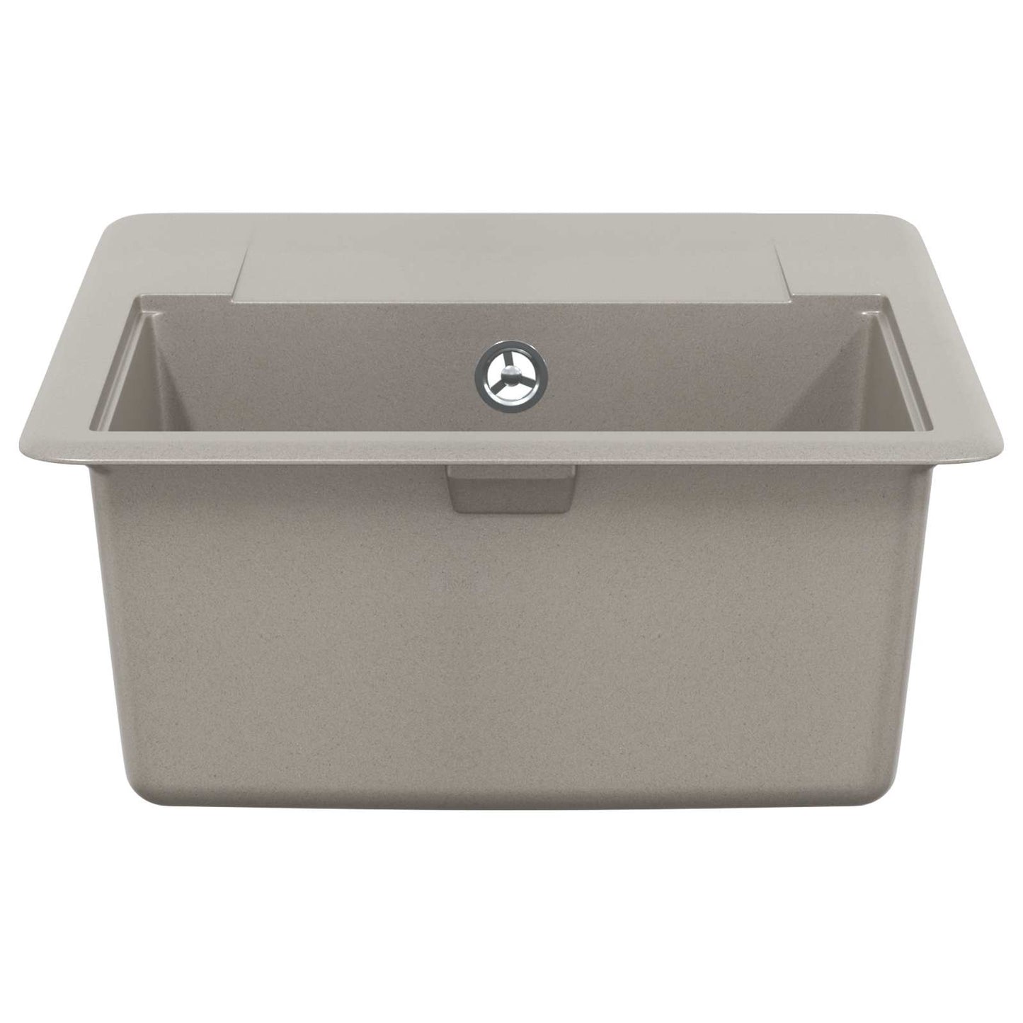 vidaXL Sink 80% Quartz and 20% Resin 560 x 460 mm Grey