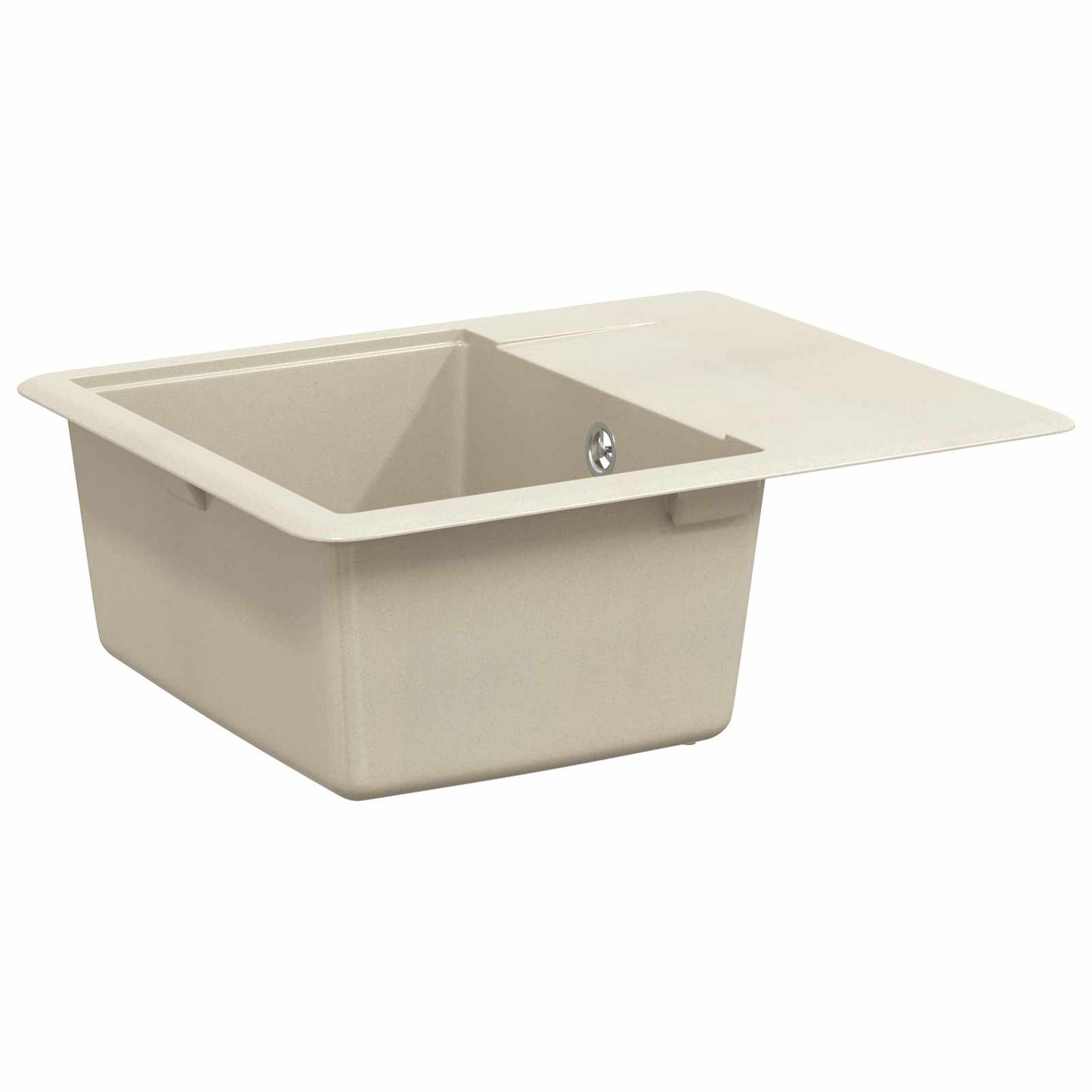 vidaXL Sink 80% Quartz and 20% Resin 560 x 460 mm Beige