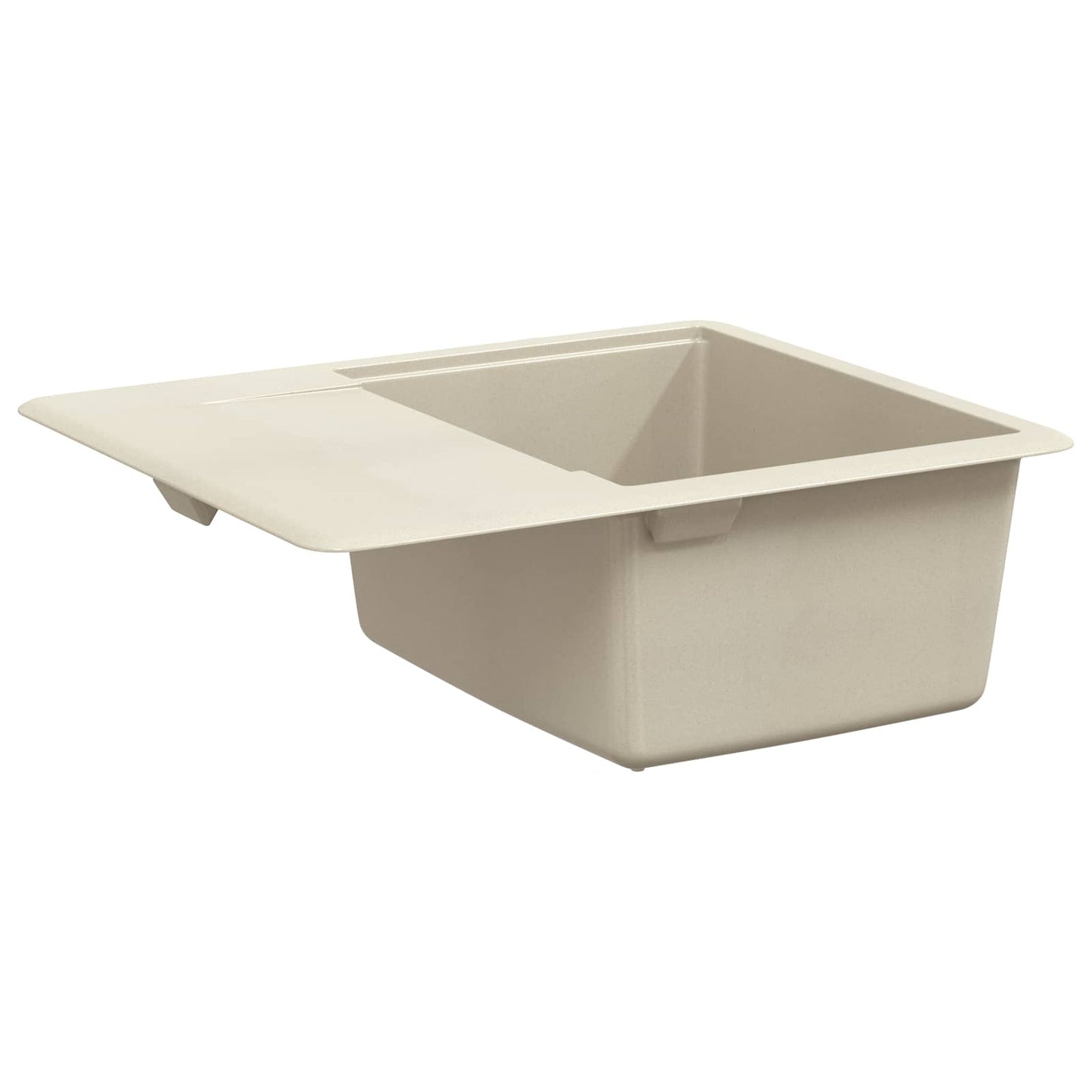 vidaXL Sink 80% Quartz and 20% Resin 560 x 460 mm Beige
