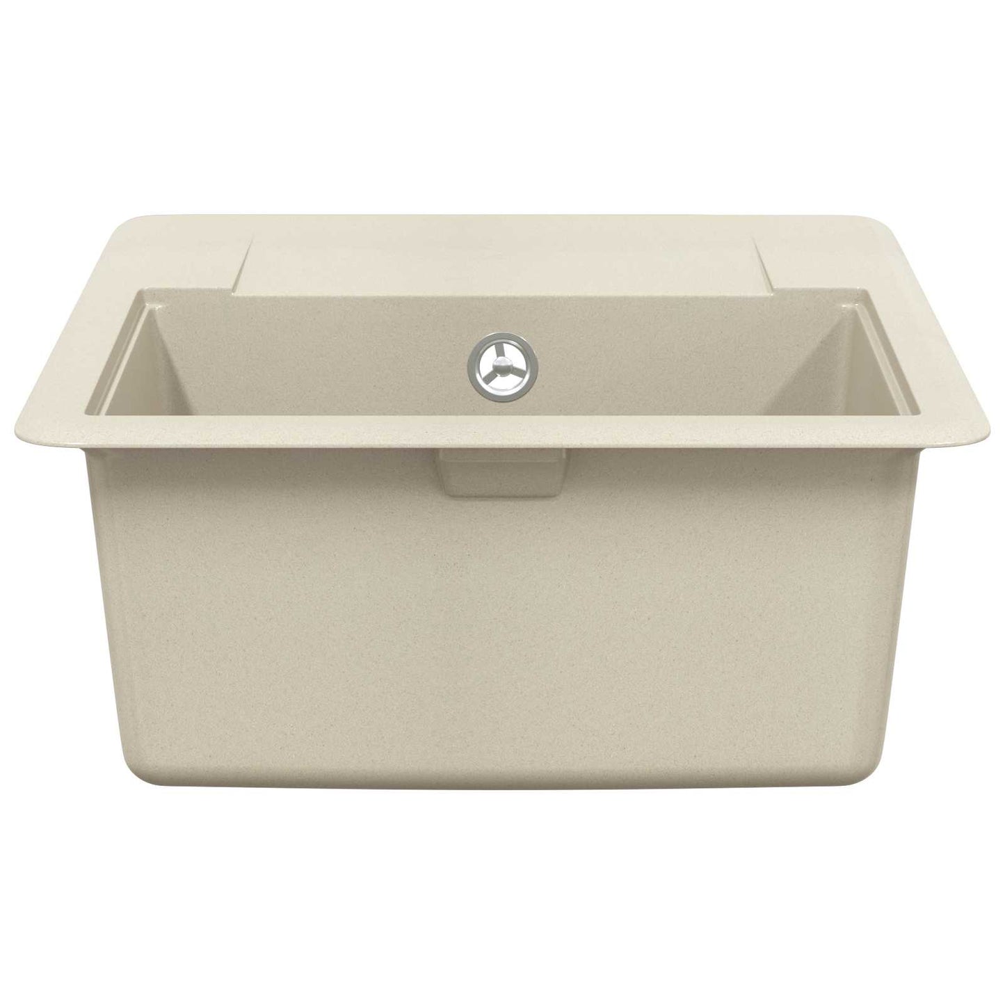vidaXL Sink 80% Quartz and 20% Resin 560 x 460 mm Beige