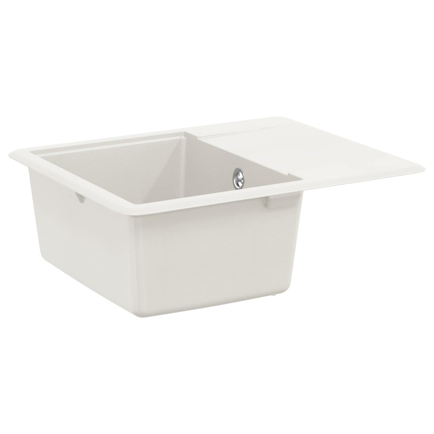 vidaXL Sink 80% Quartz and 20% Resin 560 x 460 mm White