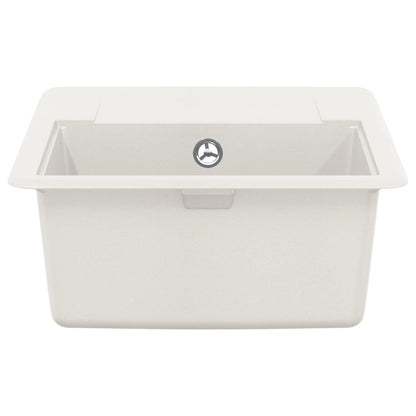 vidaXL Sink 80% Quartz and 20% Resin 560 x 460 mm White