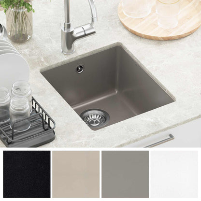 vidaXL Sink Grey 370 x 460 mm 80% Quartz and 20% Resin