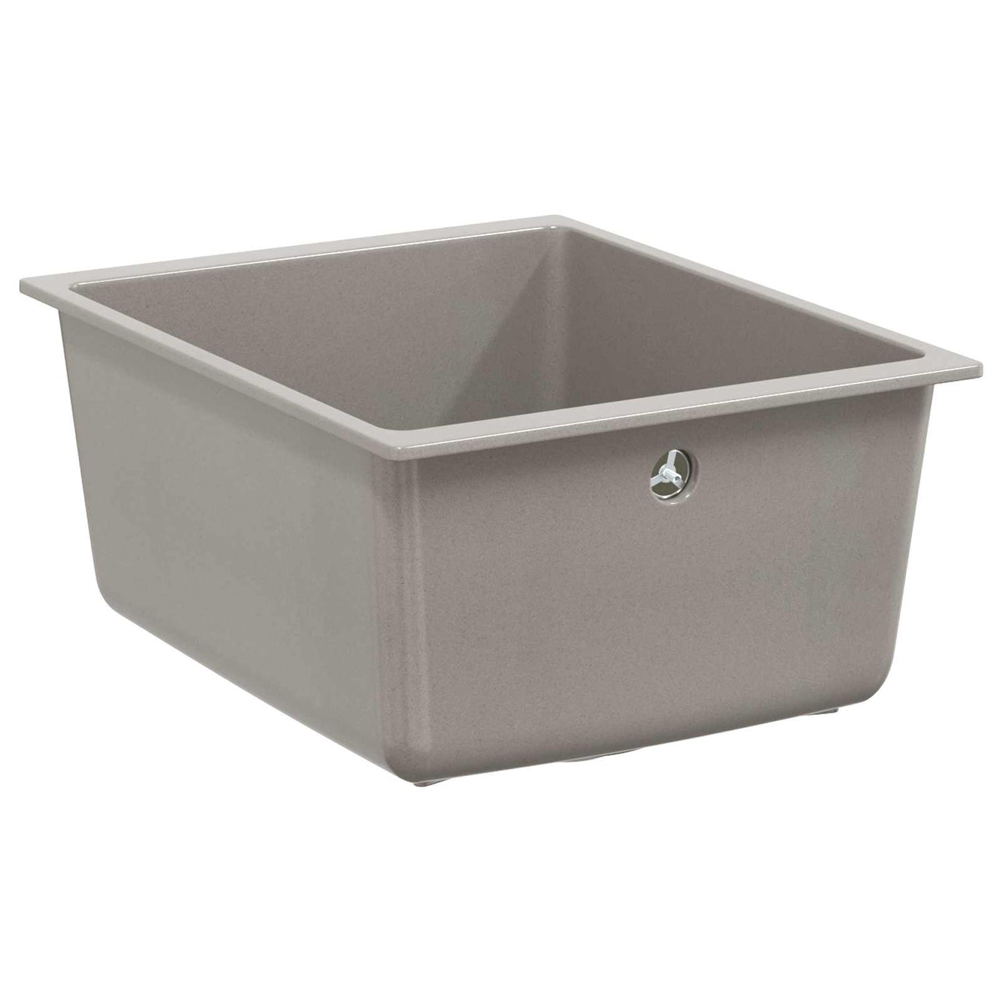 vidaXL Sink 80% Quartz and 20% Resin 370 x 460 mm Grey