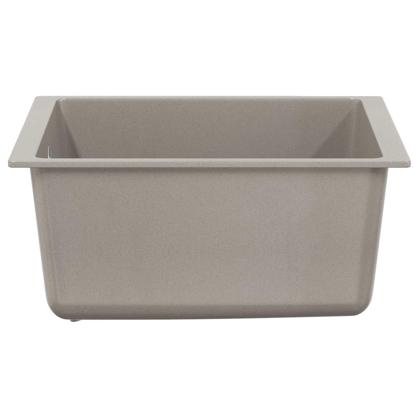 vidaXL Sink 80% Quartz and 20% Resin 370 x 460 mm Grey