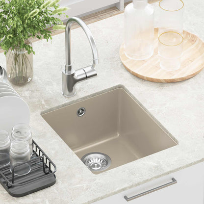 vidaXL Sink Beige 370 x 460 mm 80% Quartz and 20% Resin