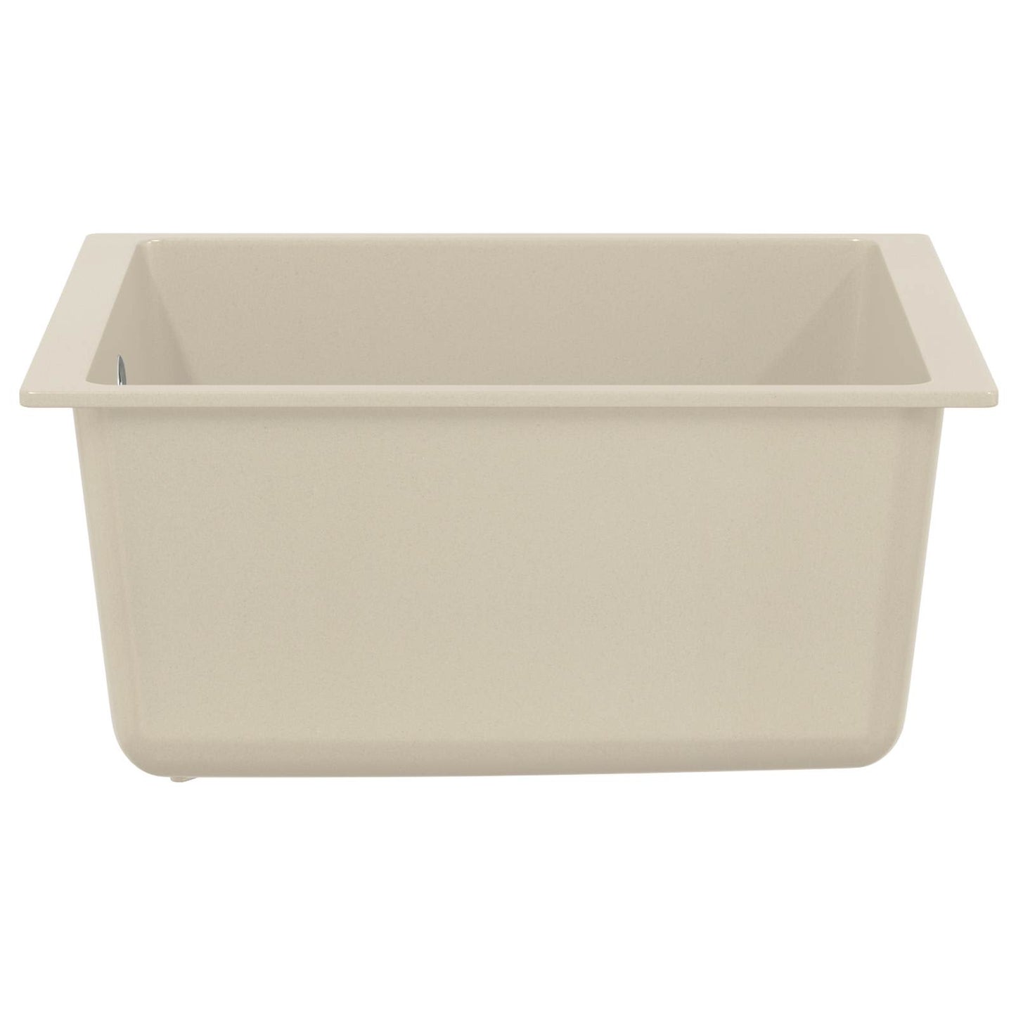 vidaXL Sink 80% Quartz and 20% Resin 370 x 460 mm Beige