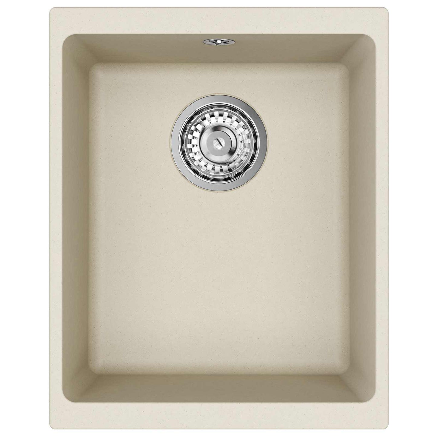vidaXL Sink 80% Quartz and 20% Resin 370 x 460 mm Beige