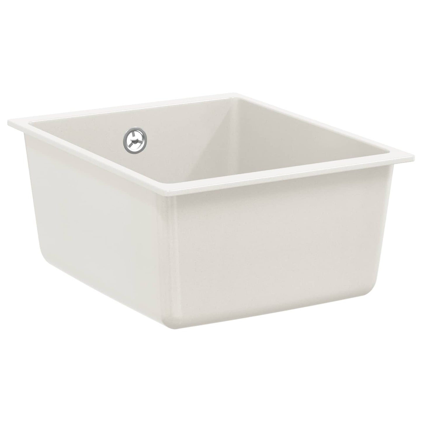 vidaXL Sink White 370 x 460 mm 80% Quartz and 20% Resin