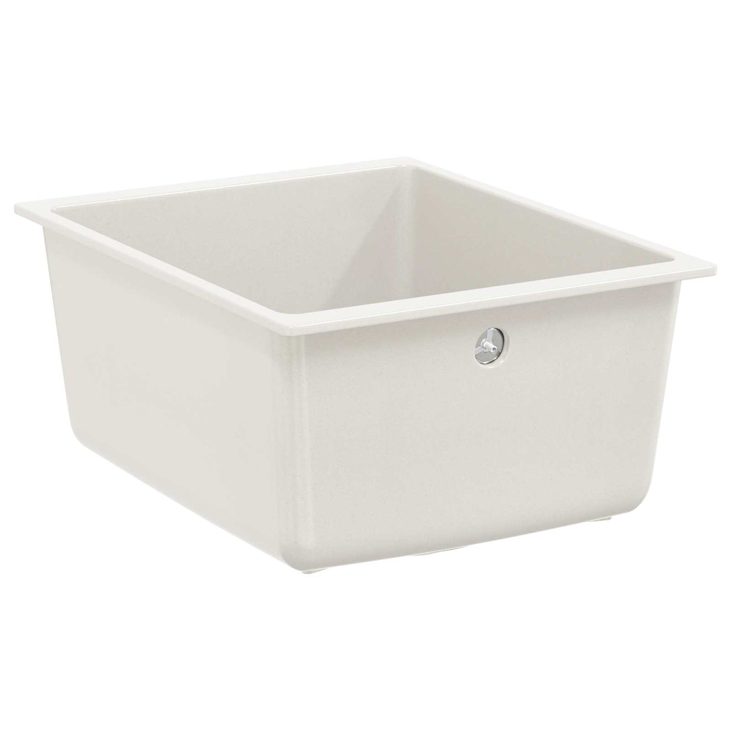 vidaXL Sink 80% Quartz and 20% Resin 370 x 460 mm White