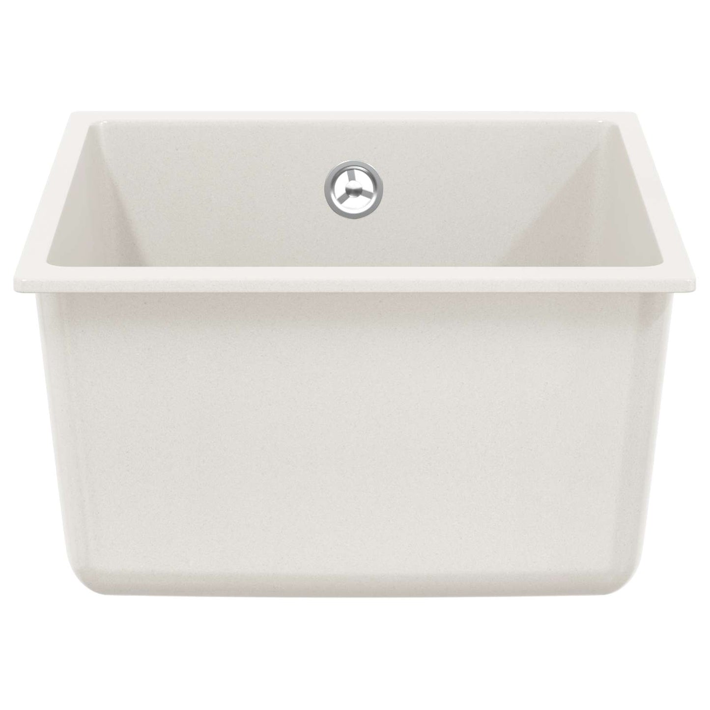 vidaXL Sink 80% Quartz and 20% Resin 370 x 460 mm White