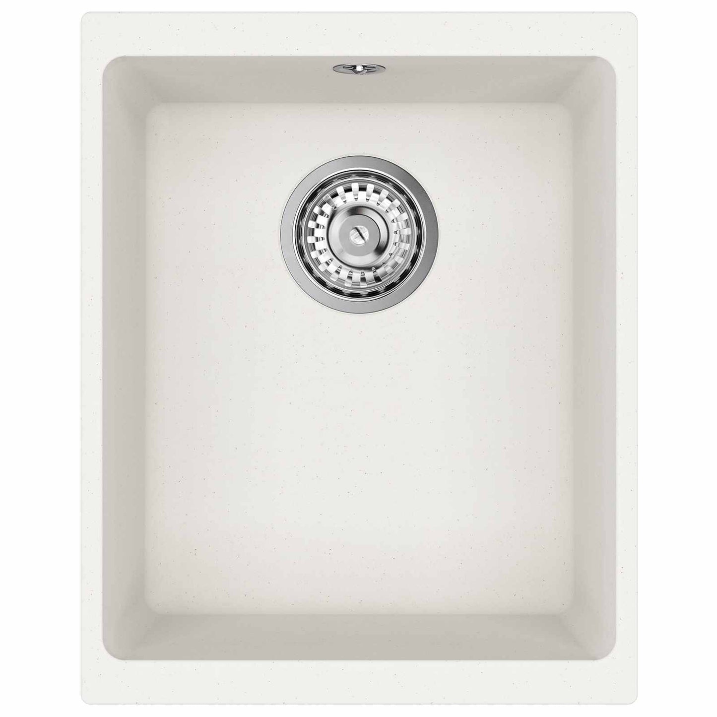 vidaXL Sink 80% Quartz and 20% Resin 370 x 460 mm White