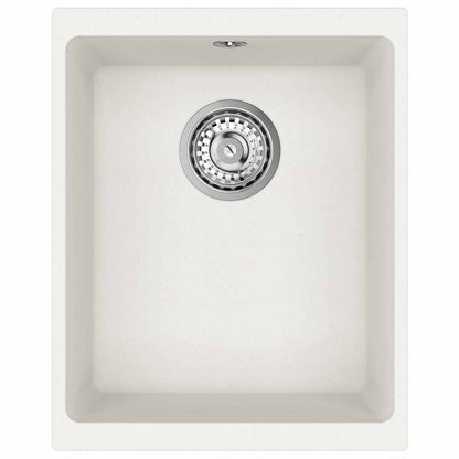 vidaXL Sink 80% Quartz and 20% Resin 370 x 460 mm White