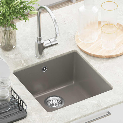 vidaXL Sink Grey 430 x 460 mm 80% Quartz and 20% Resin