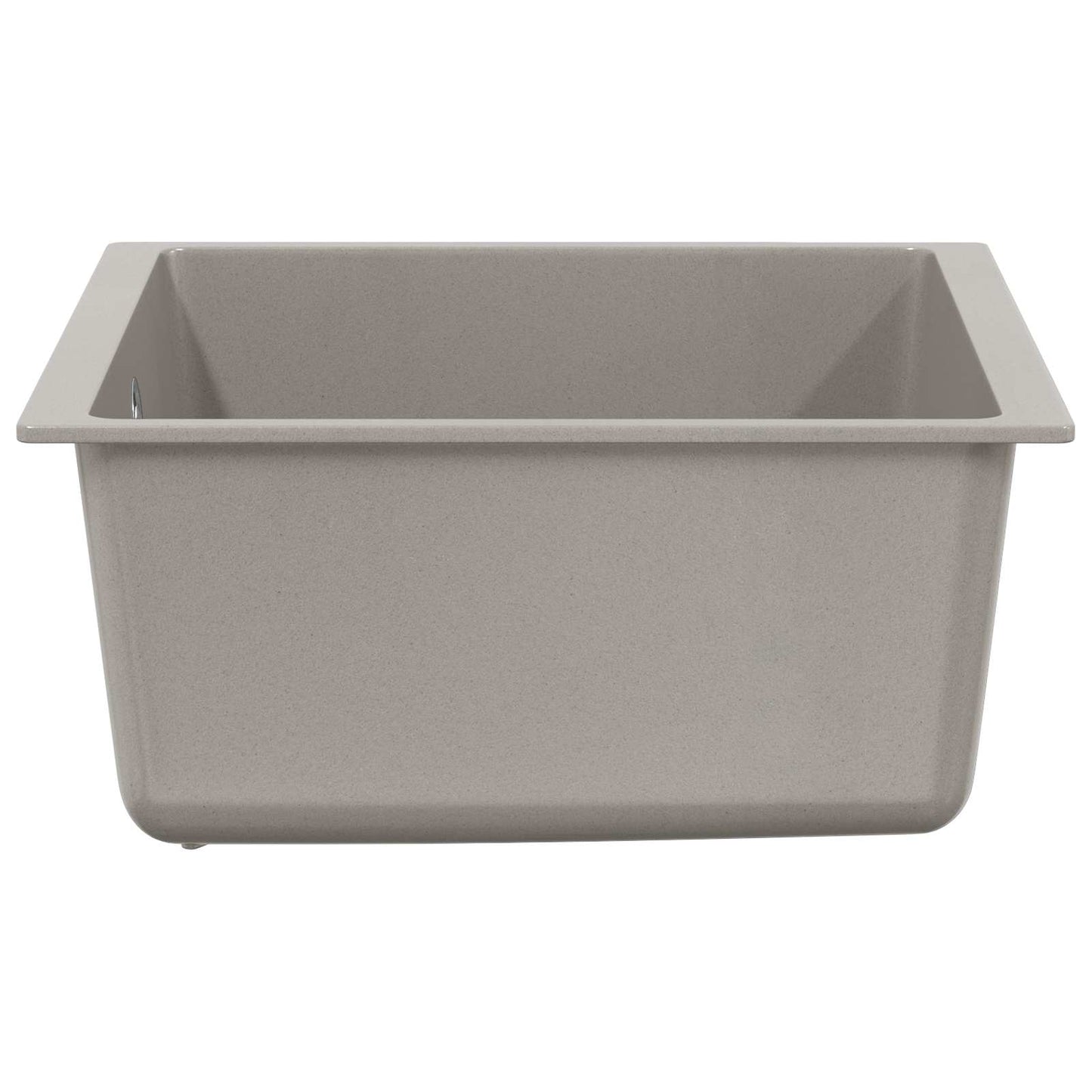 vidaXL Sink 80% Quartz and 20% Resin 430 x 460 mm Grey