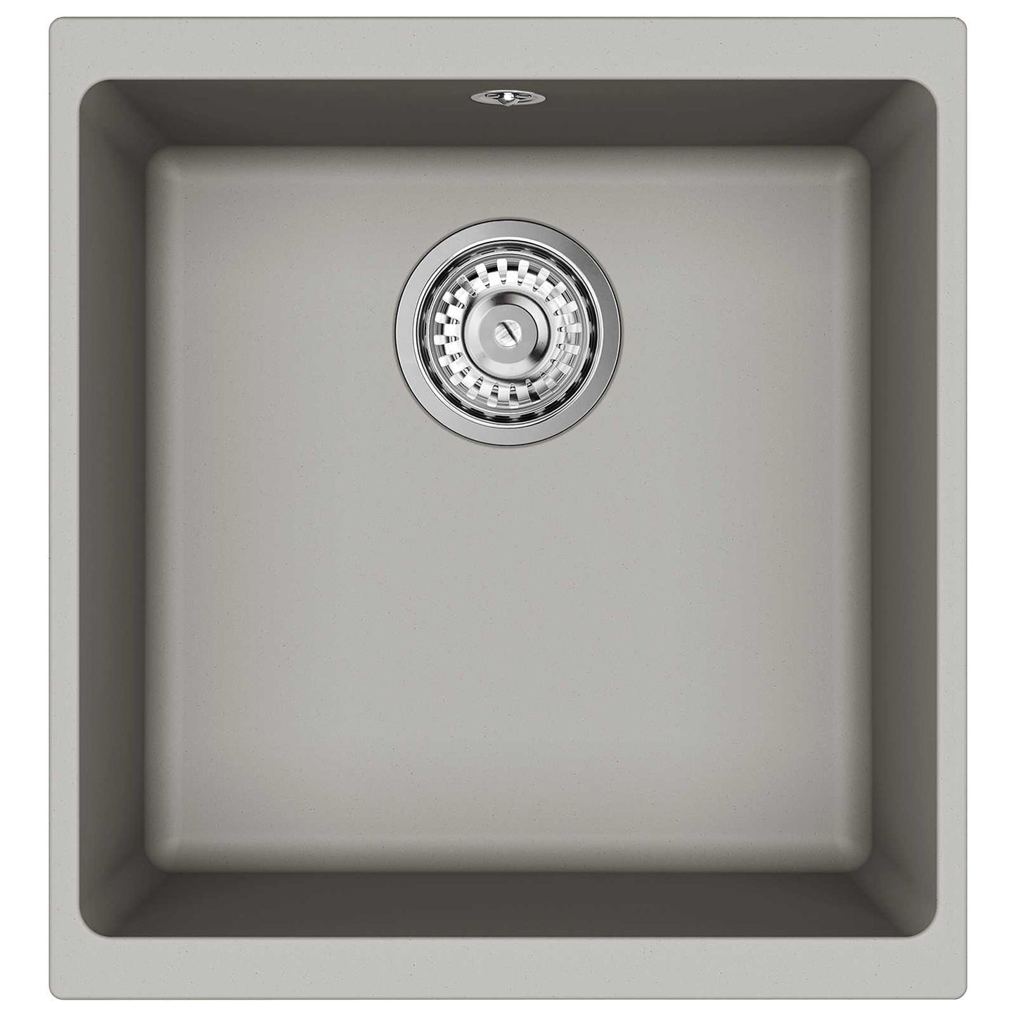 vidaXL Sink 80% Quartz and 20% Resin 430 x 460 mm Grey