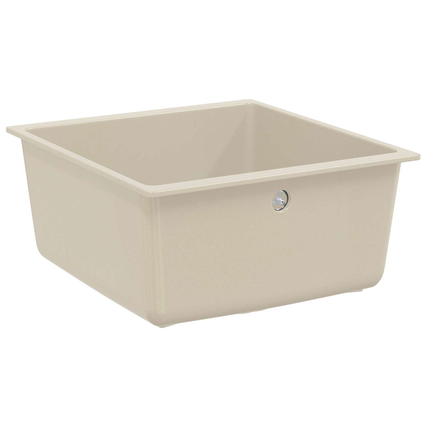 vidaXL Sink 80% Quartz and 20% Resin 430 x 460 mm Beige