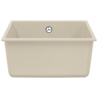 vidaXL Sink 80% Quartz and 20% Resin 430 x 460 mm Beige