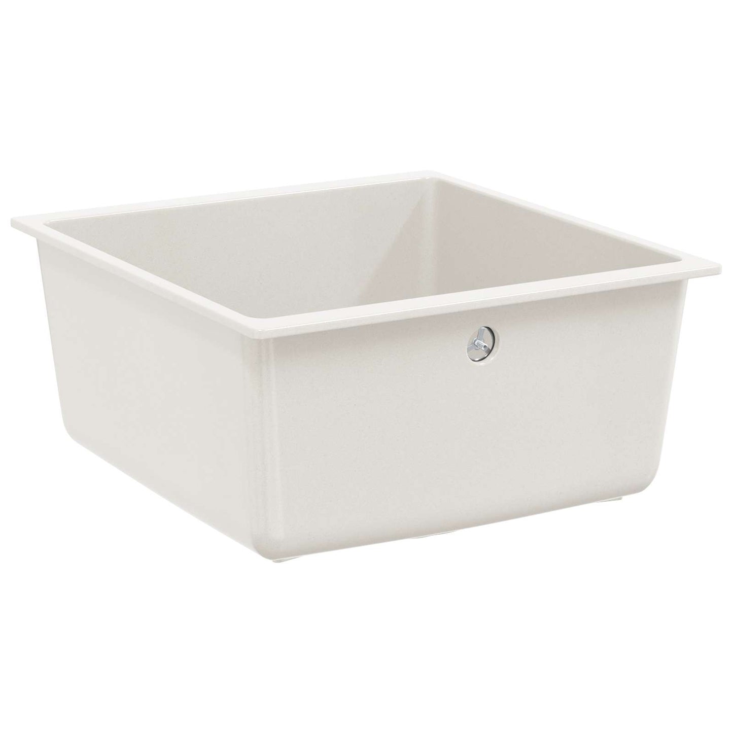 vidaXL Sink 80% Quartz and 20% Resin 430 x 460 mm White