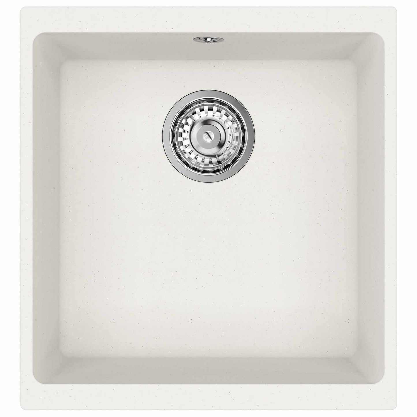 vidaXL Sink 80% Quartz and 20% Resin 430 x 460 mm White