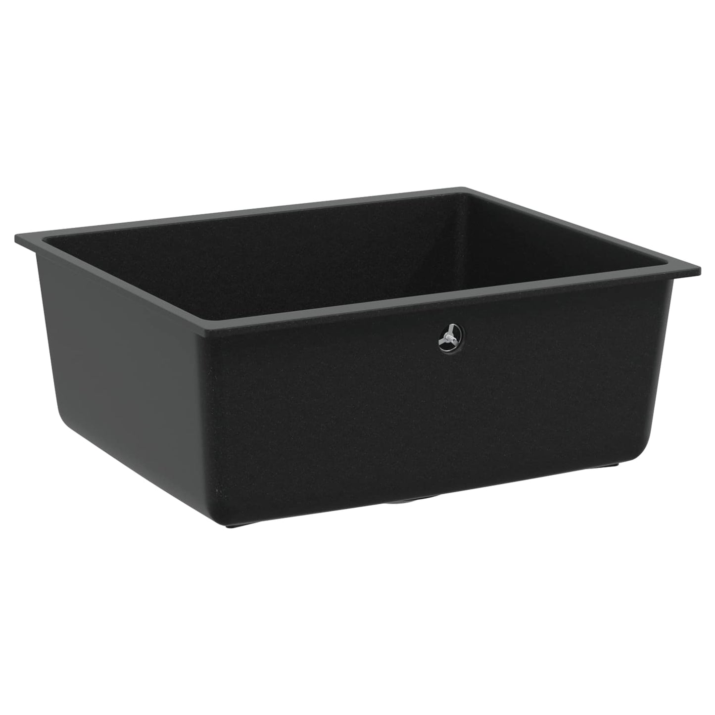 vidaXL Sink 80% Quartz and 20% Resin 530 x 460 mm Black