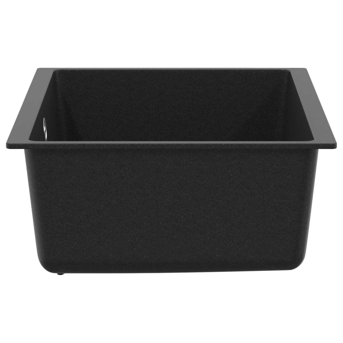 vidaXL Sink 80% Quartz and 20% Resin 530 x 460 mm Black