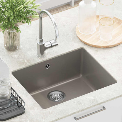 vidaXL Sink Grey 530 x 460 mm 80% Quartz and 20% Resin