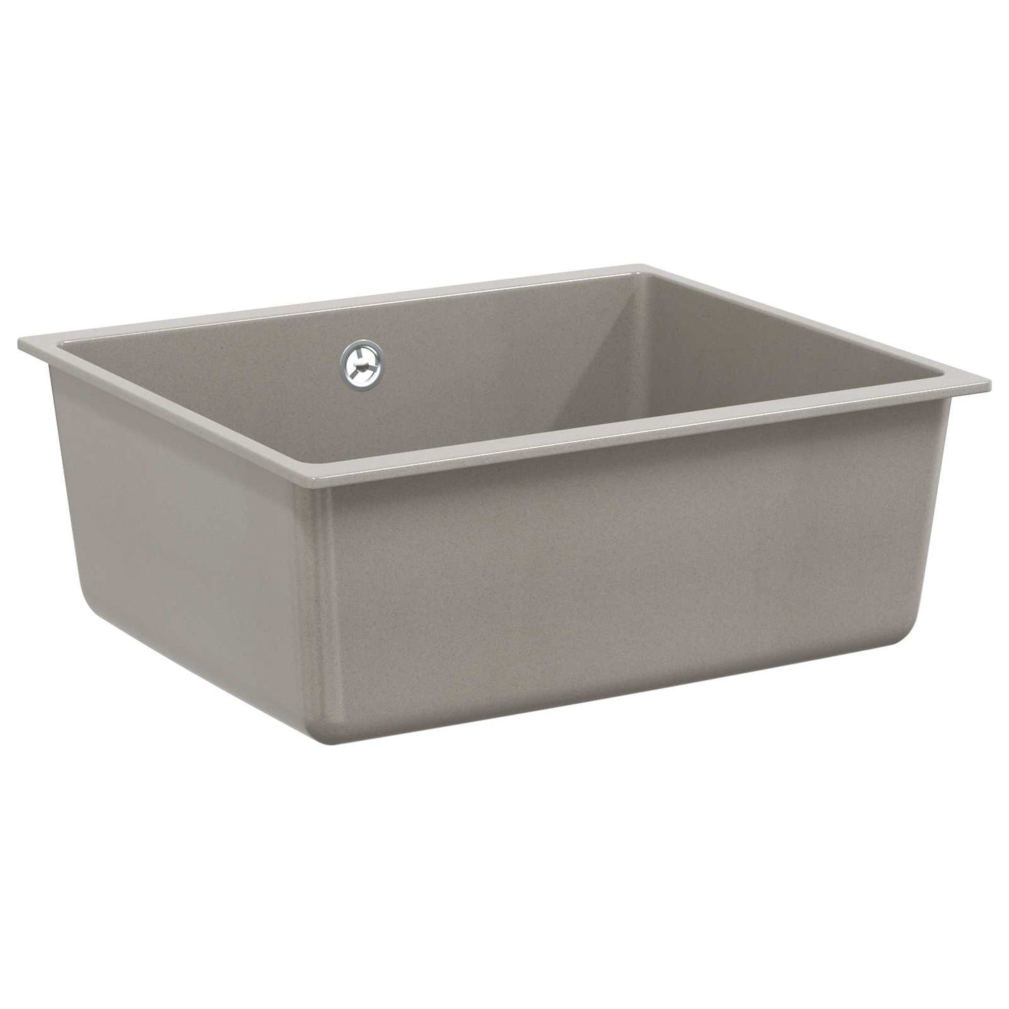 vidaXL Sink 80% Quartz and 20% Resin 530 x 460 mm Grey