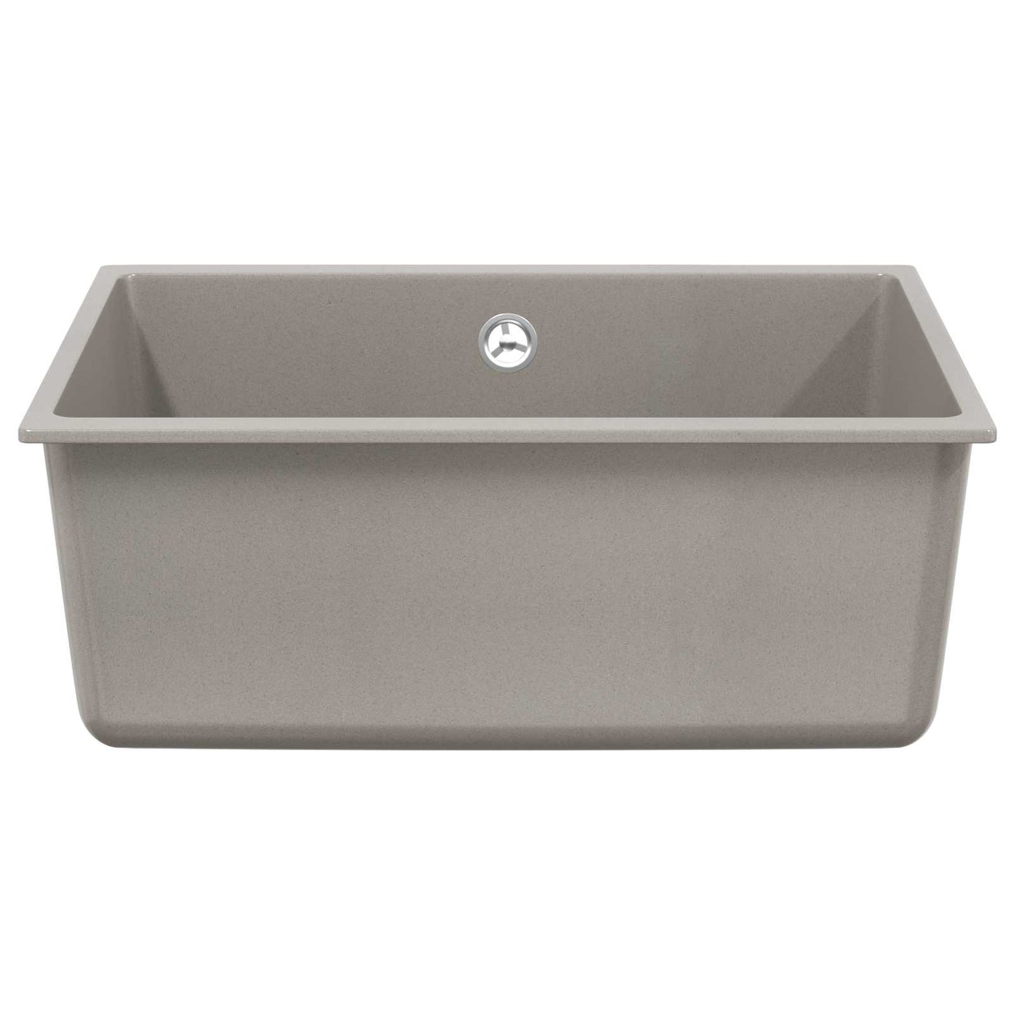vidaXL Sink 80% Quartz and 20% Resin 530 x 460 mm Grey