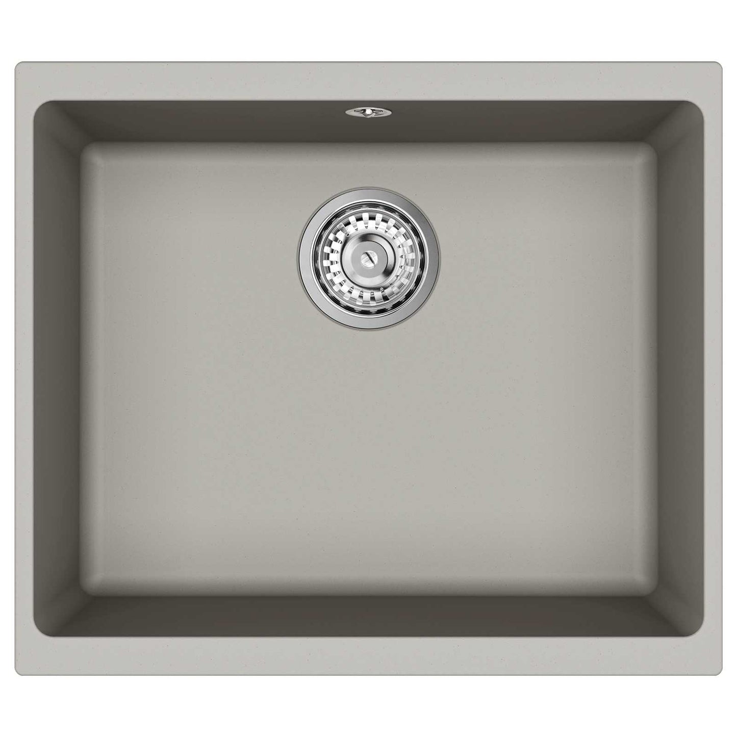 vidaXL Sink 80% Quartz and 20% Resin 530 x 460 mm Grey