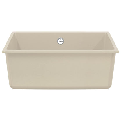 vidaXL Sink Beige 530 x 460 mm 80% Quartz and 20% Resin
