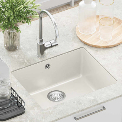 vidaXL Sink White 530 x 460 mm 80% Quartz and 20% Resin