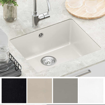 vidaXL Sink White 530 x 460 mm 80% Quartz and 20% Resin