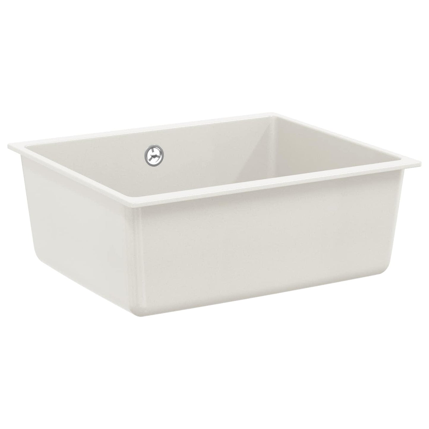 vidaXL Sink 80% Quartz and 20% Resin 530 x 460 mm White