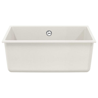 vidaXL Sink 80% Quartz and 20% Resin 530 x 460 mm White