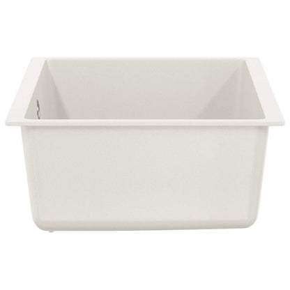 vidaXL Sink 80% Quartz and 20% Resin 530 x 460 mm White